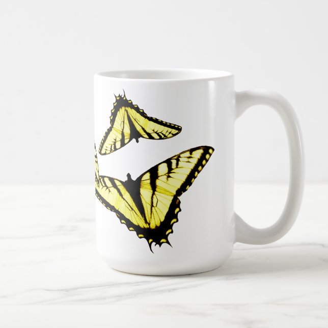 Östra Tiger Swallowtail Butterfly Photo Kaffemugg (Höger)
