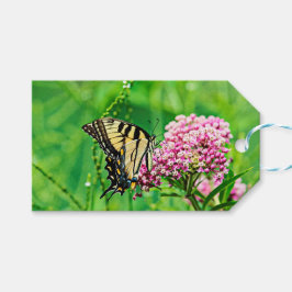 Östra Tiger Swallowtail Butterfly Presentetikett