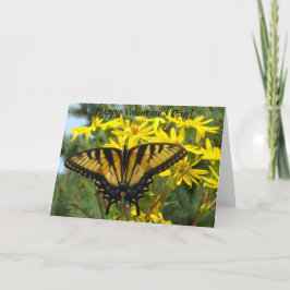 Östra Tiger Swallowtail Valentindagen Helgkort