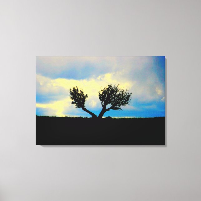 Östra träd i arizona-inslagen canvas (Framsida)