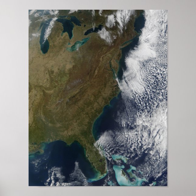 Östra United Stater Poster (Framsidan)