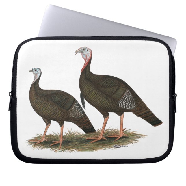 Östra Vild Pair för kalkoner Laptop Sleeve (Framsidan)