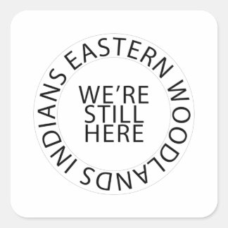 Östra Woodlands Circle Stickers (Square) Fyrkantigt Klistermärke
