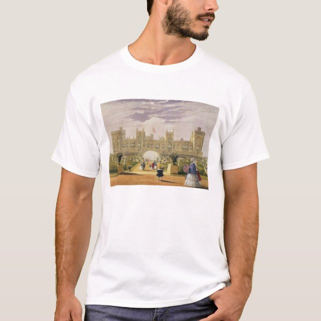 Östran beskådar av slottet och trädgården, Windsor T-shirt (Framsida)