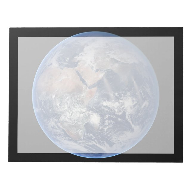 Östran Hemisphere på Planet Earth. Anteckningsblock (Framsida)