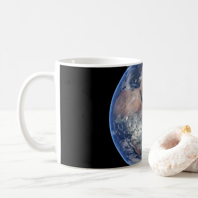 Östran Hemisphere på Planet Earth. Kaffemugg (Med munk)