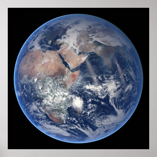 Östran Hemisphere på Planet Earth. Poster (Framsidan)