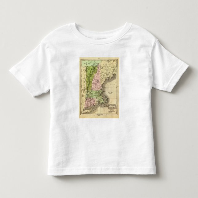 Östran påstår den Olney kartan Tee Shirt (Framsida)