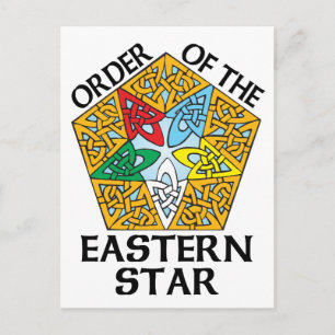 Östran Star Celtic Knot-design Vykort