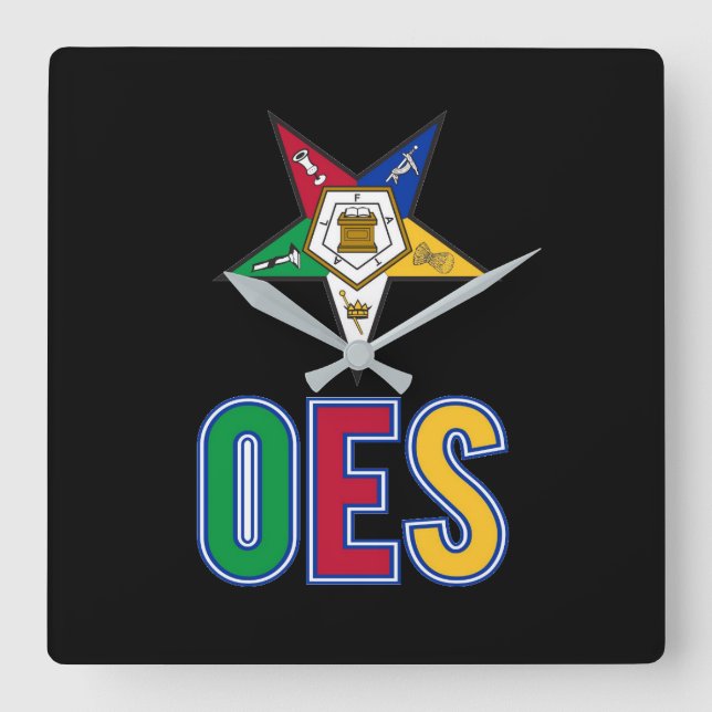 Östrans stjärna fyrkantig klocka (Framsida)