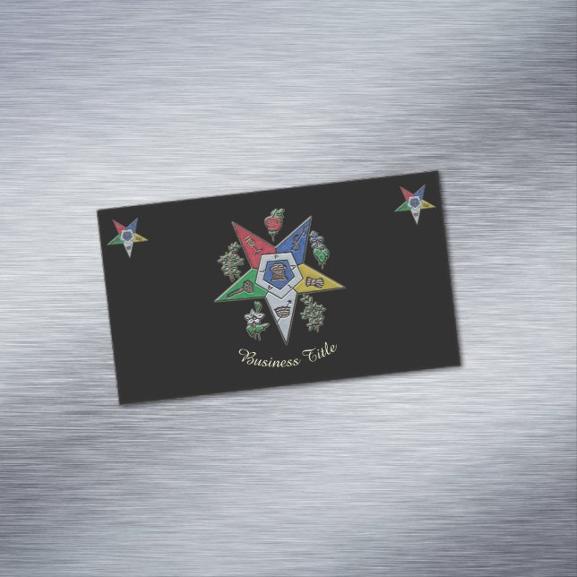 Östrans stjärna magnetiska visitkort (In Situ)