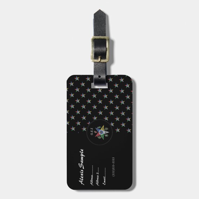 Östrans stjärnordning bagagebricka (Vertikal Framsida)