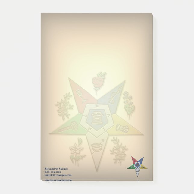 Östrans stjärnordning post-it block (Framsida)