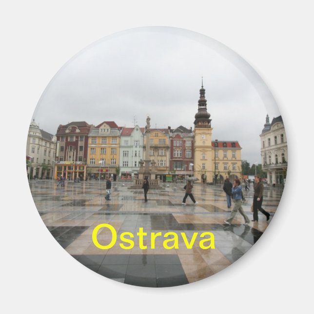 Ostrava-kylskåp Magnet (Framsidan)