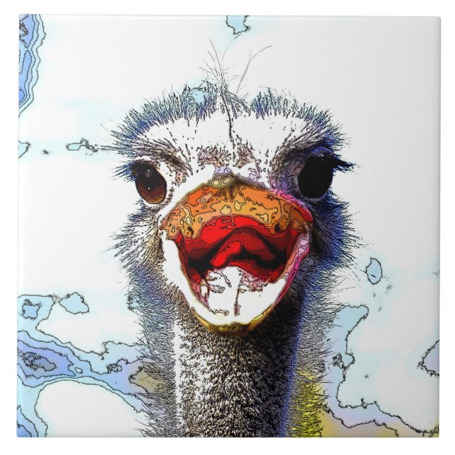 Ostrich20150701 Kakelplatta (Framsidan)