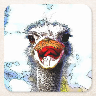 Ostrich20150701 Underlägg Papper Kvadrat