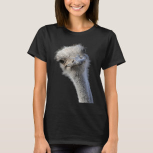 Ostrich Ansikte med ormless Expression T Shirt