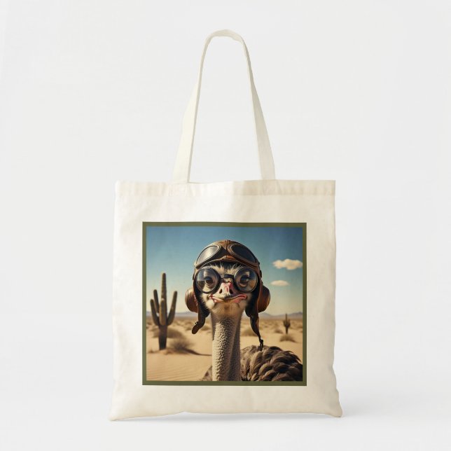 " OSTRICH AVIATOR " TYGKASSE (Framsidan)