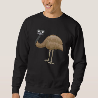 Ostrich Bird  Cute Birds Animal  Graphic Lång Ärmad Tröja