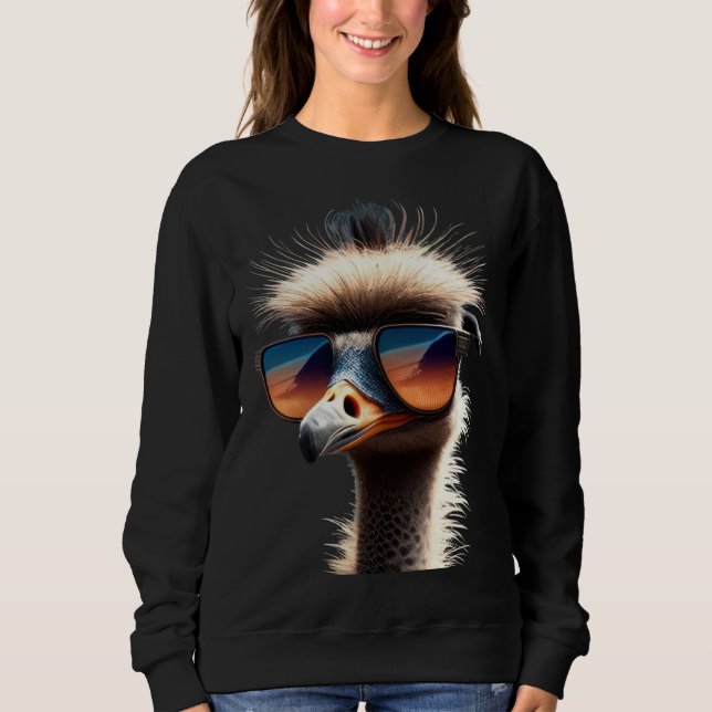 Ostrich Bird Emu Ratite I Love Ostriches Allegedly T Shirt (Framsida)