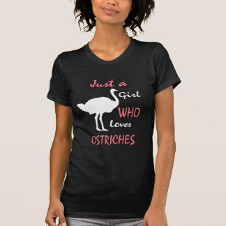 Ostrich Bird Girl Gift T Shirt