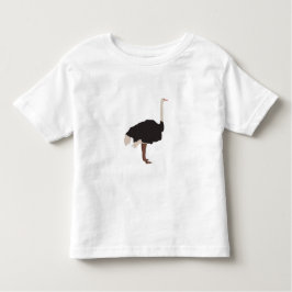 Ostrich Bird Illustration T Shirt
