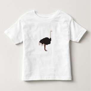 Ostrich Bird Illustration T Shirt