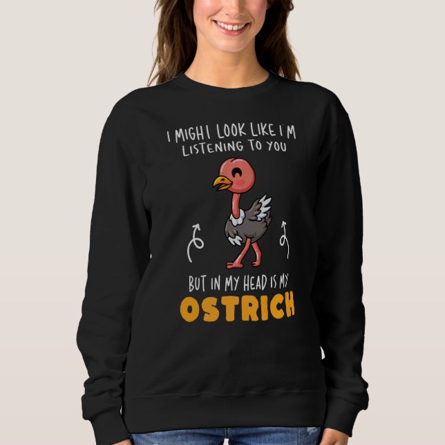 Ostrich Cute Ostrich T Shirt (Framsida)