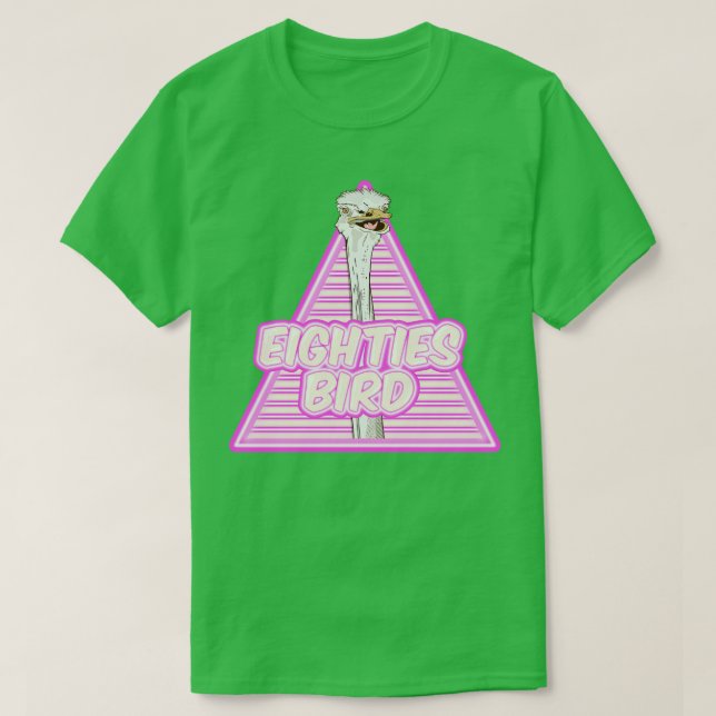 Ostrich Eighties T Shirt (Design framsida)