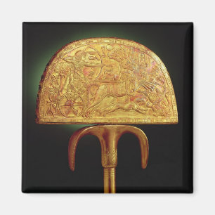 Ostrich-fjäder fläkt, från graven av Tutankhamu Magnet