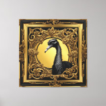 Ostrich guld, ram