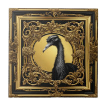 Ostrich guld, ram