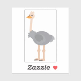Ostrich Klistermärken