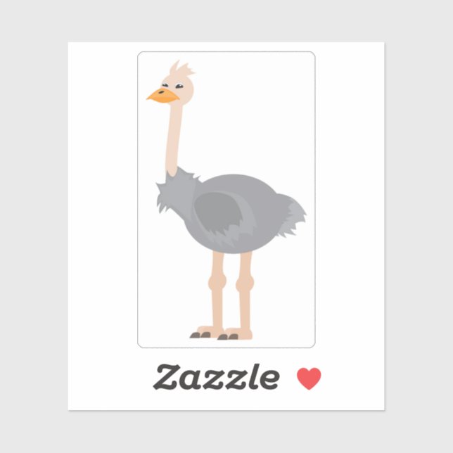 Ostrich Klistermärken (Ark)