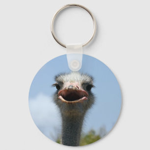 ostrich nyckelring