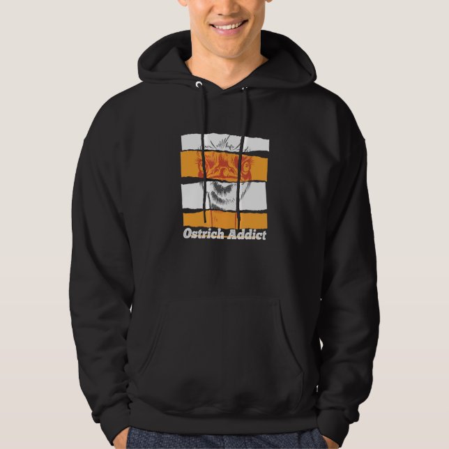 Ostrich Ostrich Ostrich bönder Ostrich Hoodie (Framsida)
