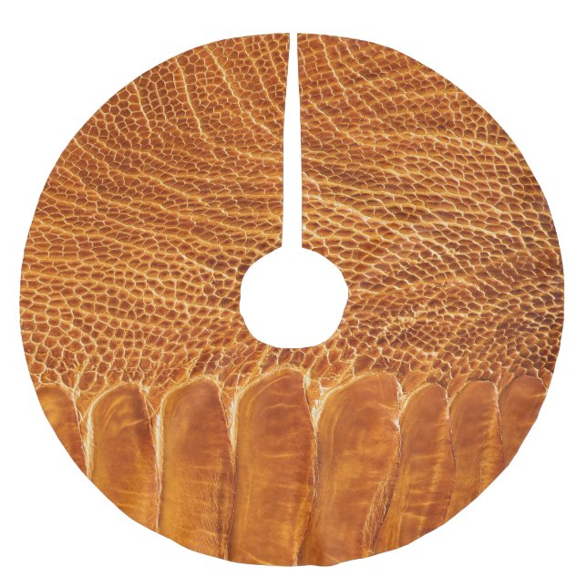 Ostrich Skin Struktur: Luxurious Tapet. Julgransmatta Borstad Polyester (Framsidan)