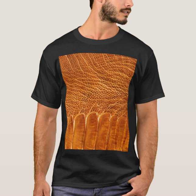Ostrich Skin Struktur: Luxurious Tapet. T Shirt (Framsida)