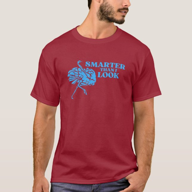 Ostrich Smarter än jag ser T-Shirt (Framsida)