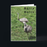OSTRICHES SAYS LYCKLIG **APRIL BIRTHDAY** KORT<br><div class="desc">JAG ÄR MER SKAPAR I DAG,  MEN OM DU TYCKER OM DET HÄR OCH DET MÅSTE SÄGA NÅGON ANNAN MÅNAD... . - TA ETT TILLFÄLLE OCH ÄNDRA DET OCH TACKEN SÅ MYCKET FÖR ATT STOPPA MED ETT AV MINA NINA LAGER HÄR I ZAZZLE. HA EN "UNDERBAR DAG"</div>