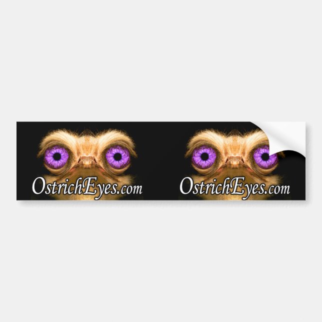 OstrichFace dubbel bildekal (Framsidan)