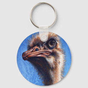 Ostrichnyckelring Nyckelring
