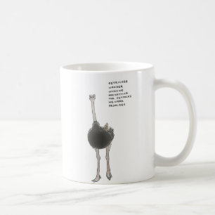 ostrichsmåsaker kaffemugg