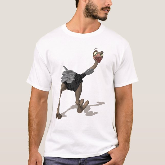 OstrichT-tröja - Digital målningT-tröja Tee Shirt (Framsida)