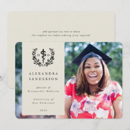 Ostron Doktor av osteopatiska medicinska foto Meddelande