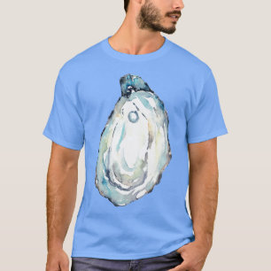 Ostron Pearl-Snäcka Kustdekorationskorgen konst T Shirt
