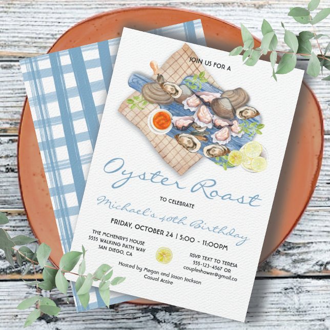 Ostron Roast Bake Party-inbjudan Inbjudningar (Skapare uppladdad)