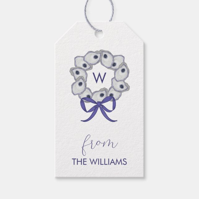 Ostron Utandning Anpassningsbar Märkre Presentetikett (Framsidan)