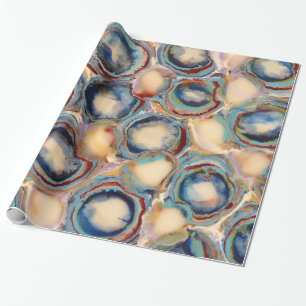 Ostroner och Agates som slår in papper Presentpapper