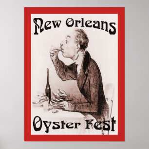 Ostronfestival, i Red. New Orleans, LA Poster